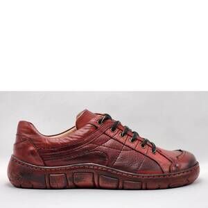NEW KCR GROUP women's original leather shoes in red